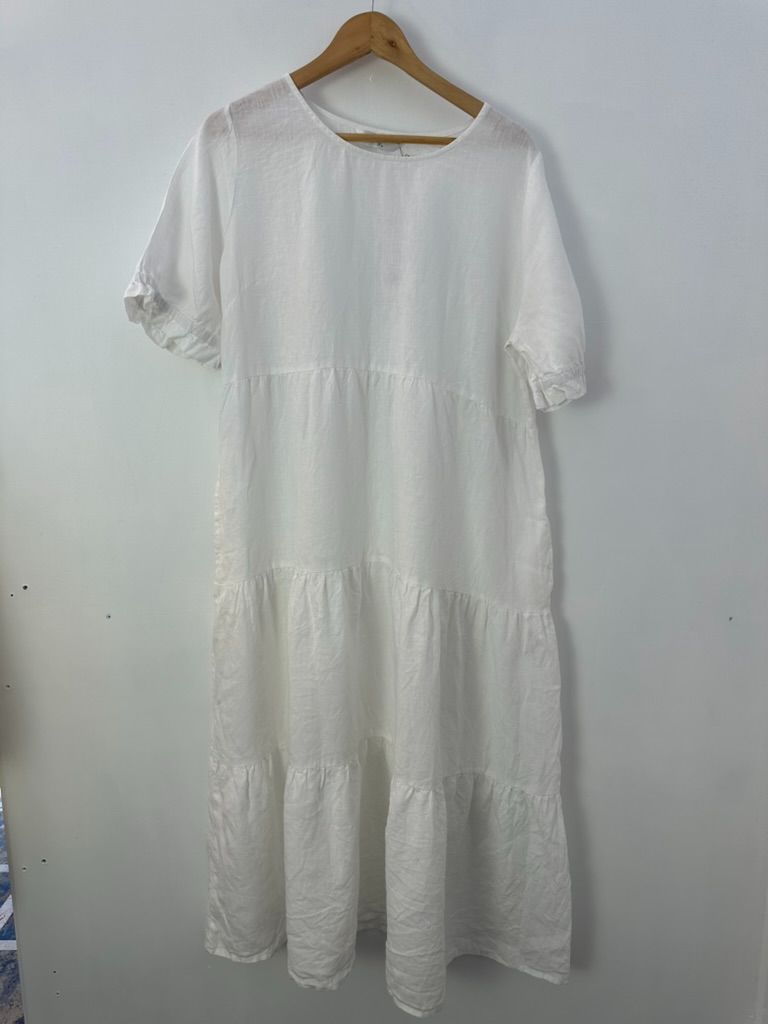 Wallace Cotton Midi Dress, XL