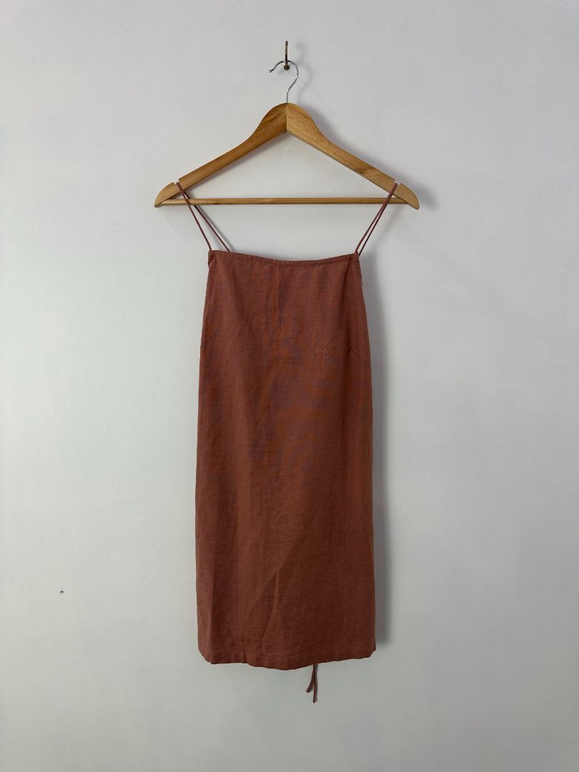 Green Folk Mini Dress, S